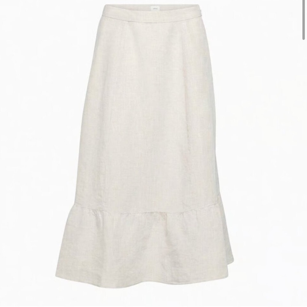 NWT Aritzia Midi Linen Skirt